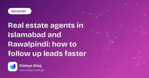Cover image: Real estate agents in Islamabad and Rawalpindi: how to follow up leads faster